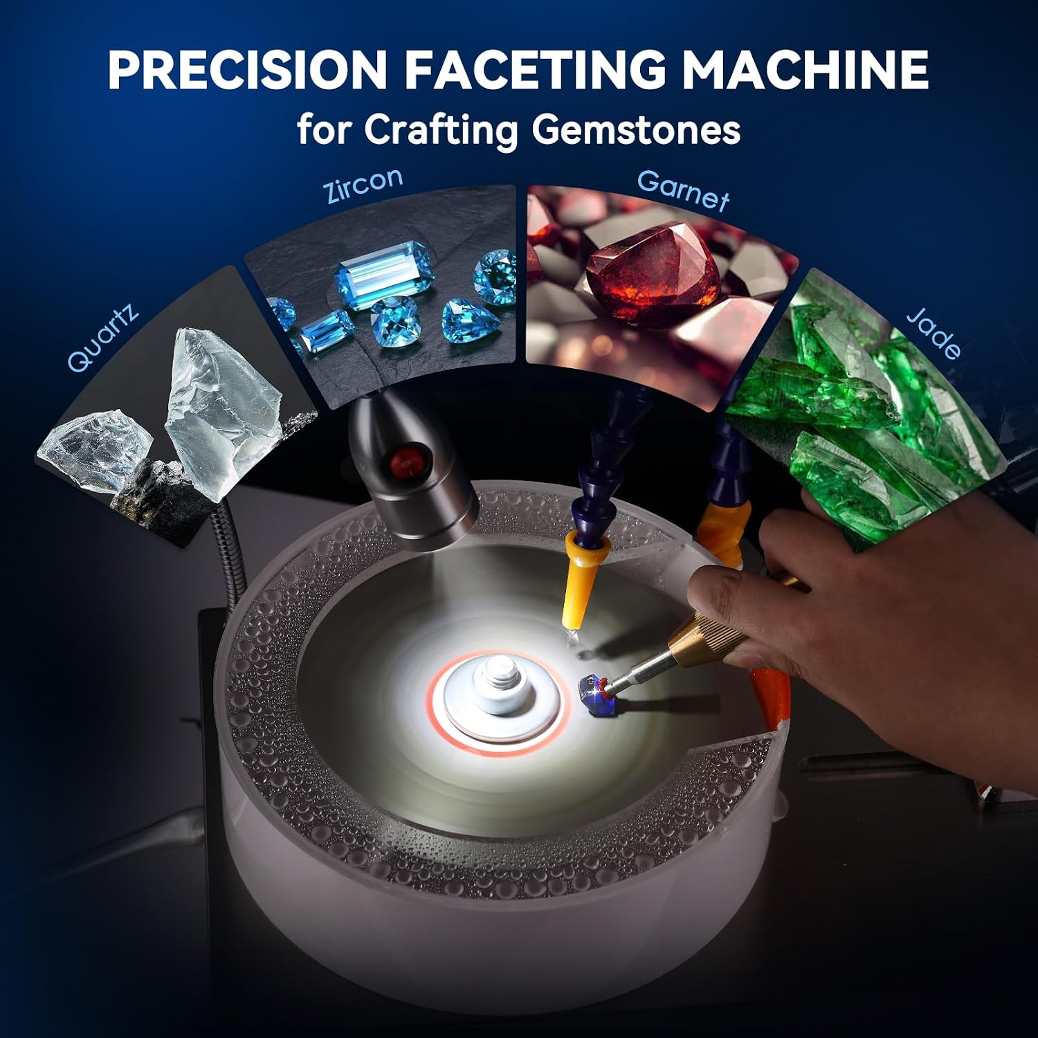 Mxmoonant Gem Faceting Machine